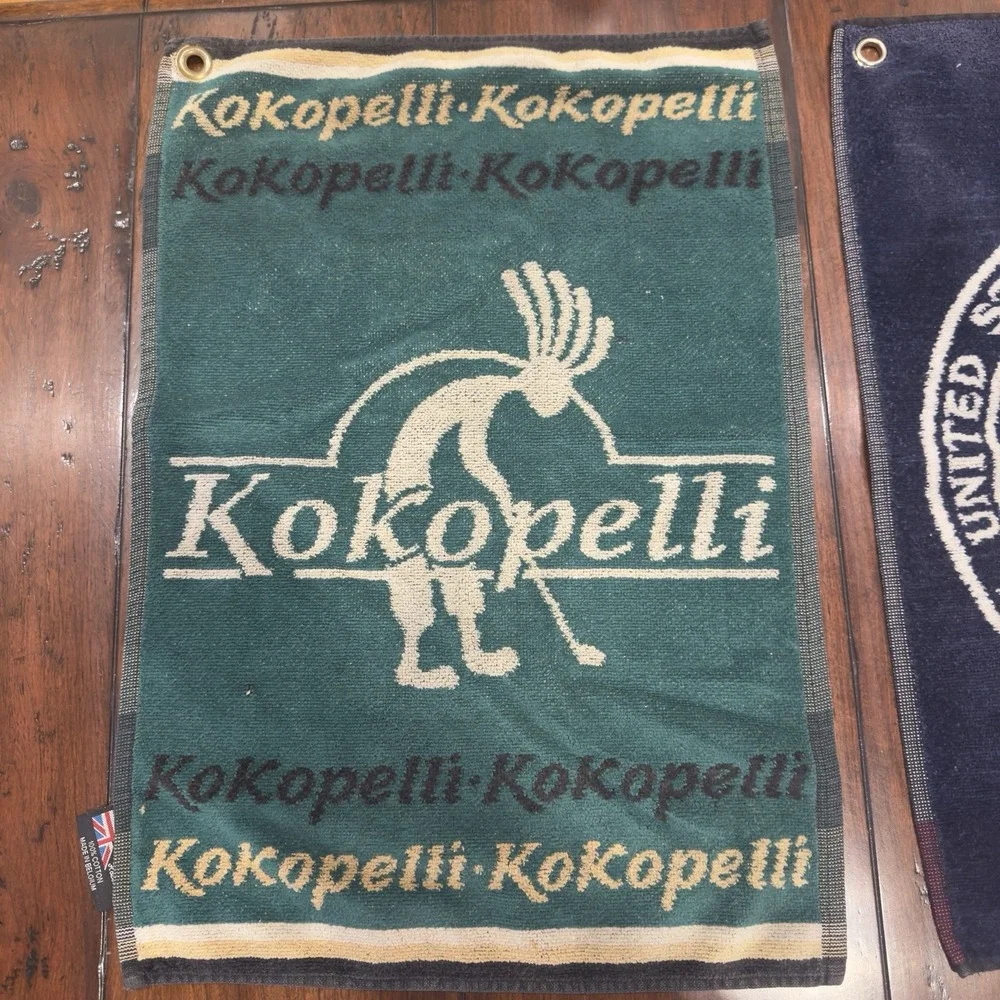 4 Vintage Golf Bag Towels United States Golf Association Member/‎ Kokopelli